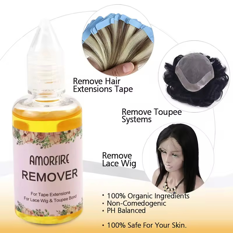 Hair extension adhesive cleaner